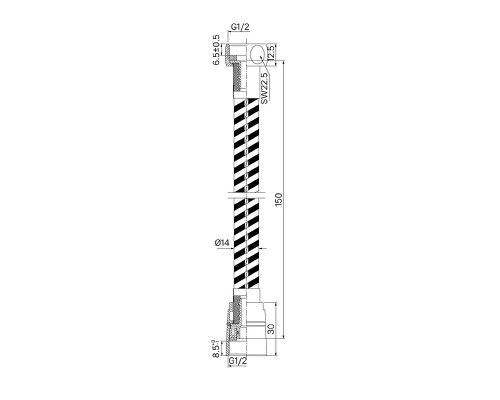 Душевой шланг Iddis Optima Home OPH15SLi19 Серебристый