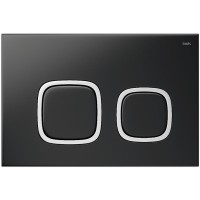 Клавиша смыва Iddis Unifix UNI04BCi77 Черная матовая Хром