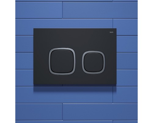 Клавиша смыва Iddis Unifix UNI04BCi77 Черная матовая Хром