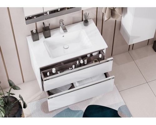 Тумба под раковину Roca The Gap 80 A857399806 подвесная Белый глянец