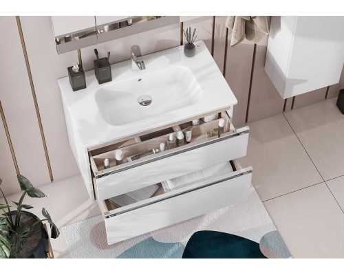 Тумба под раковину Roca The Gap 80 A857399806 подвесная Белый глянец