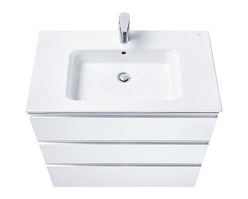 Тумба под раковину Roca The Gap 80 A857406806 подвесная Белый глянец