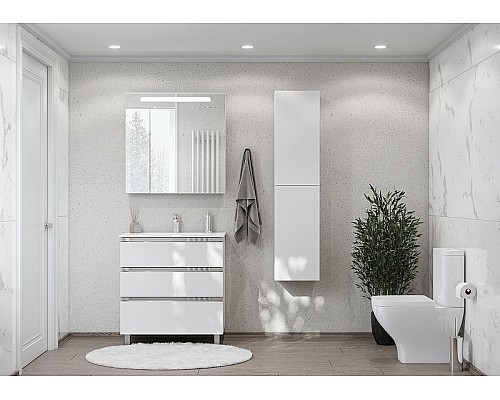 Тумба под раковину Roca The Gap 80 A857406806 подвесная Белый глянец