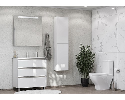 Тумба под раковину Roca The Gap 80 A857406806 подвесная Белый глянец