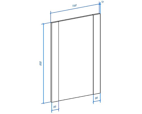 Зеркало Bellezza Лоренцо 60 4619109020473 Дуб светлый