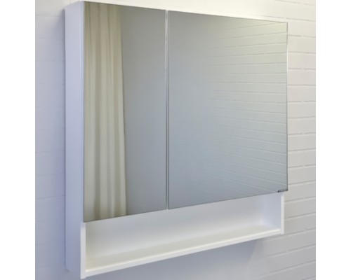 Зеркальный шкаф Comforty Никосия 80 00-00011198 Белый глянцевый