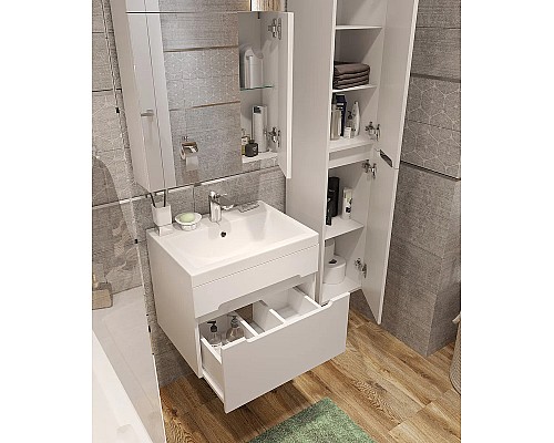 Зеркальный шкаф DIWO Коломна 60 KOL.Z.60/P/W с подсветкой Белый