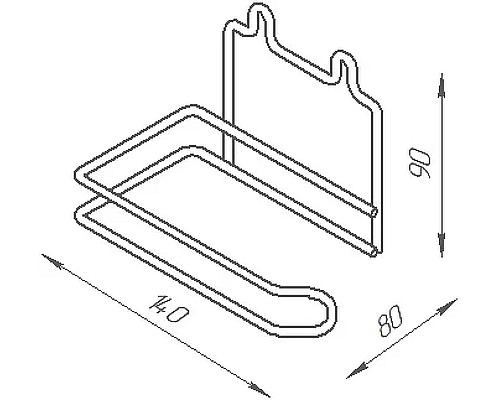 Держатель туалетной бумаги DIWO Смоленск П14800 Хром