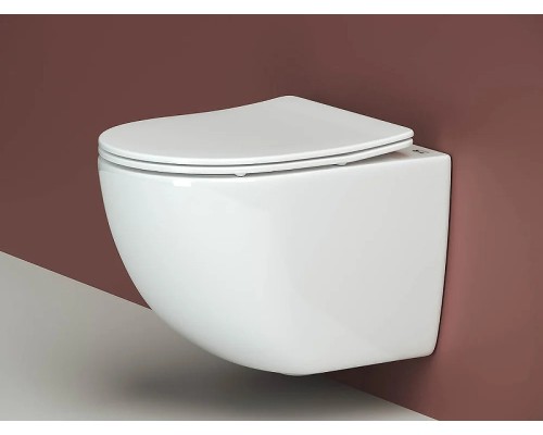 Комплект унитаза с инсталляцией Ceramicanova Forma CN3009_1001W_1000 с сиденьем Микролифт и Белой клавишей смыва
