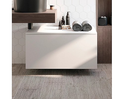 Тумба STWORKI Ольборг 80 tpUNI.80.H40.Y.VY-211CO подвесная Белая матовая