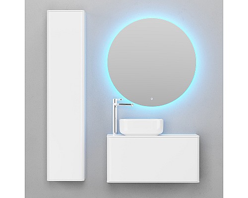 Комплект мебели для ванной STWORKI Ноттвиль 80 414407 подвесной Белый матовый