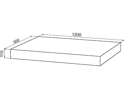 Тумба с раковиной STWORKI Ольборг 120 481989 подвесная Белая матовая Дуб карпентер