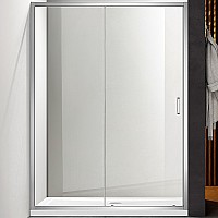 Душевая дверь Aquatek 120 AQ ARI RA 12020CH профиль Хром стекло прозрачное