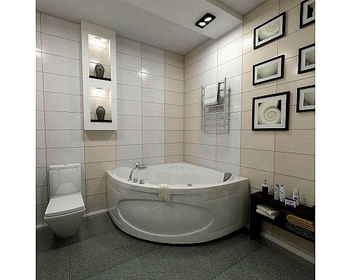 Акриловая ванна Marka One Afrodita 140х140 01аф1414 без гидромассажа