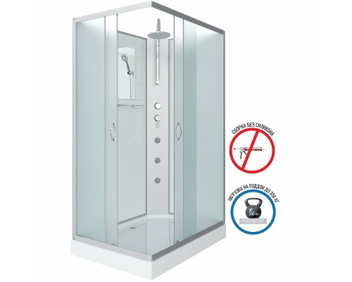 Душевая кабина Niagara Classic 100х80 NG-43085-14QBKTG с гидромассажем