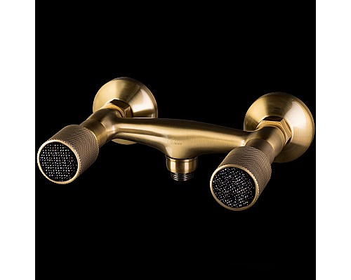 Смеситель для душа Boheme Royal Cristal 314-Royal/CRSTblack Бронза