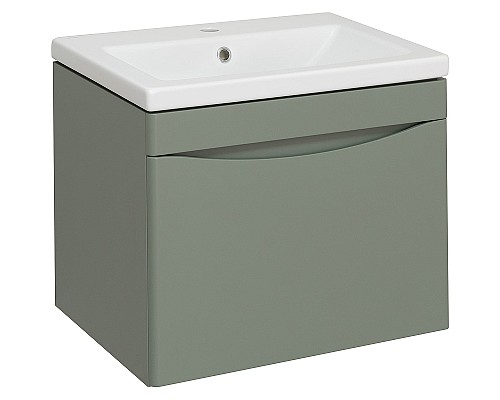 Тумба под раковину Runo Афина 60 00-00001205 подвесная Цемент