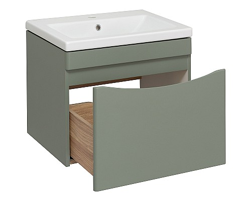 Тумба под раковину Runo Афина 60 00-00001205 подвесная Цемент