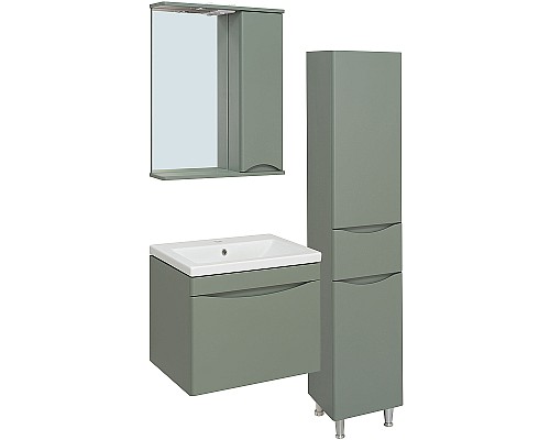 Тумба под раковину Runo Афина 60 00-00001205 подвесная Цемент