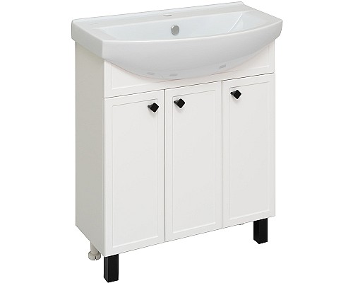 Тумба под раковину Runo Римини 75 00-00001255 Белая
