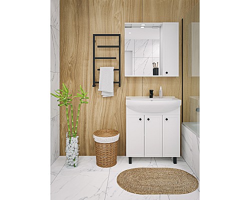 Тумба под раковину Runo Римини 75 00-00001255 Белая