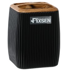 Стакан для зубных щеток Fixsen Black Wood FX-401-3 Черный