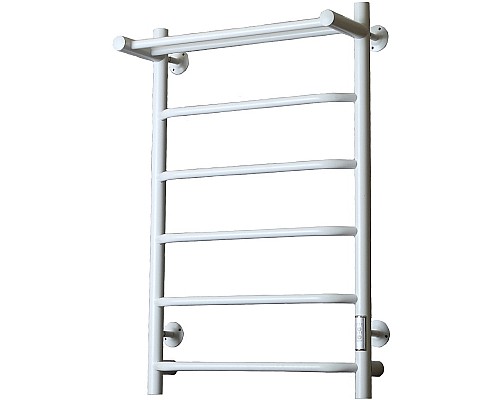 Электрический полотенцесушитель Тругор ПЭК 6П СП 80x50 с полкой Белый