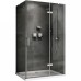 Душевой уголок Abber Zart 120x70 профиль Хром стекло прозрачное