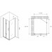 Душевой уголок Abber Zart 80x70 профиль Хром стекло прозрачное