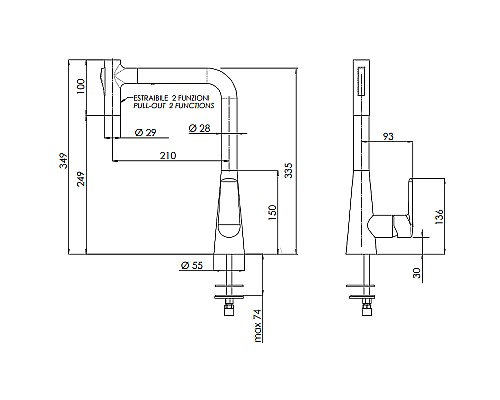 Смеситель для кухни Remer Vanity V81M Хром