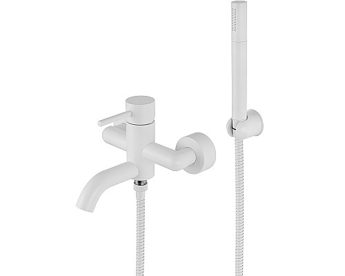 Смеситель для ванны Remer X-Style X02BO Белый матовый