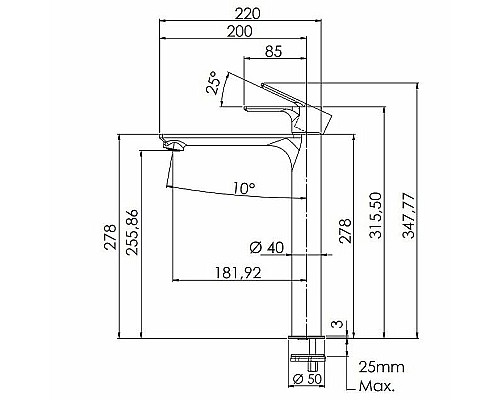 Смеситель для раковины Remer Energy EY11LBO Белый матовый