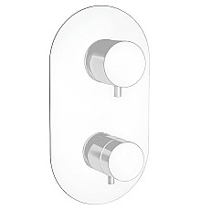 Смеситель для душа Remer Minimal Thermo NT93KBBO с термостатом Белый матовый