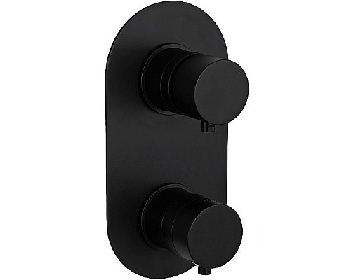 Смеситель для душа Remer Minimal Thermo NT93KBNO с термостатом Черный матовый