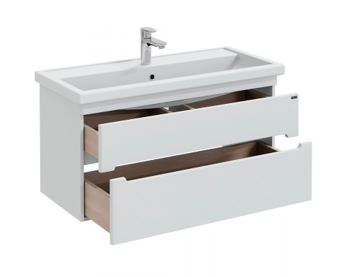 Тумба под раковину СанТа Лондон 100 224040 подвесная Белая