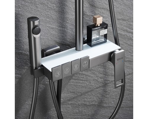 Душевая система Black&White Universe UK5012MG 5012MG Gun Metal