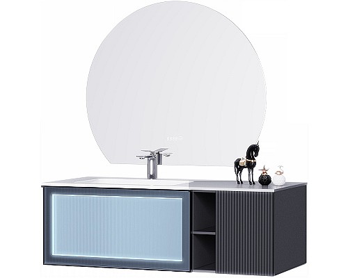 Тумба с раковиной Orans BC-9013-1200L 120 90131200L подвесная Matt Deep Ocean