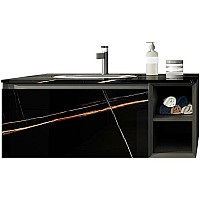 Тумба с раковиной Orans BC-V8101-1000 100 8101100B подвесная Black