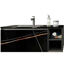 Тумба с раковиной Orans BC-V8101-1000 100 8101100B подвесная Black