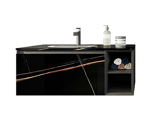 Тумба с раковиной Orans BC-V8101-1000 100 8101100B подвесная Black