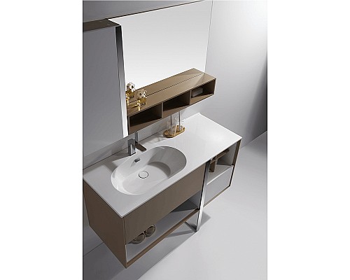 Комплект мебели для ванной Orans BC-NL014-1200 120 014NL12 подвесная Белый Бежевый