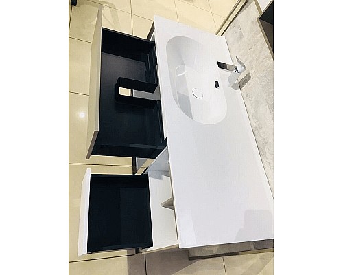 Комплект мебели для ванной Orans BC-NL014-1200 120 014NL12 подвесная Белый Бежевый