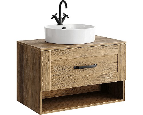 Тумба под раковину Aqwella Craft 80 CRF0108DB подвесная Дуб балтийский