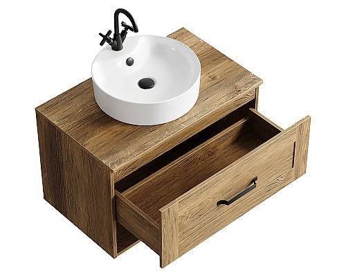 Тумба под раковину Aqwella Craft 80 CRF0108DB подвесная Дуб балтийский