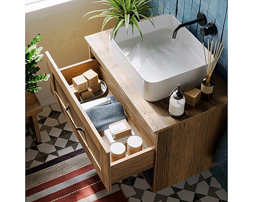 Тумба под раковину Aqwella Craft 80 CRF0108DB подвесная Дуб балтийский