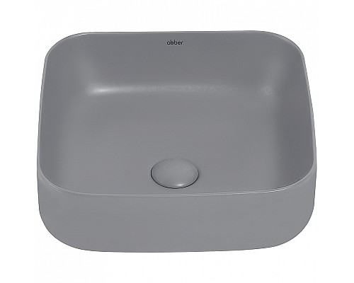 Раковина-чаша Abber Rechteck 39 AC2211MG Серая матовая