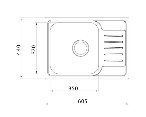 Кухонная мойка Iddis Sound 60 SND60SDi77 Сатин