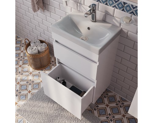 Тумба с раковиной Iddis Zodiac 50 Белая