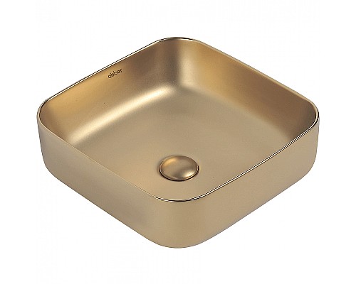 Раковина-чаша Abber Rechteck 39 AC2211MMG Золото матовое