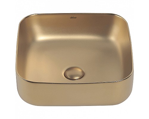 Раковина-чаша Abber Rechteck 39 AC2211MMG Золото матовое